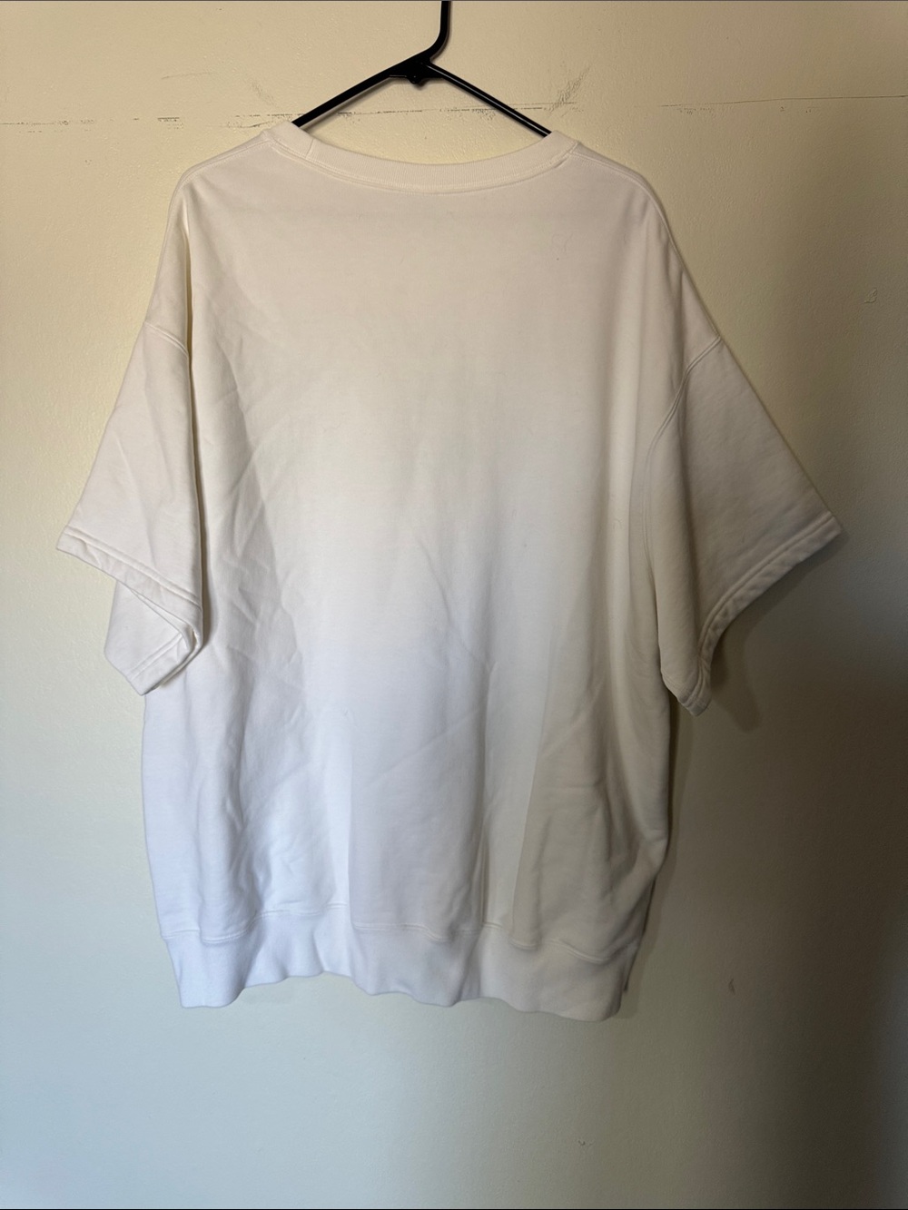 Nike White Crew Tee with Black Swoosh - Picture 4 of 4